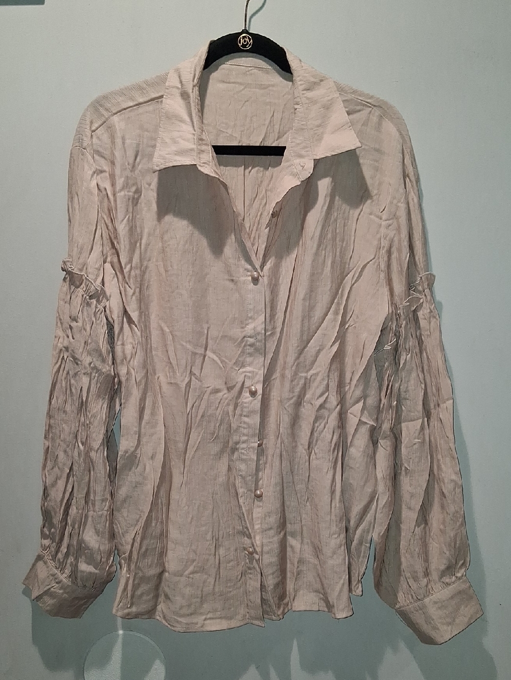 Ladies Casual Button Down Blouse
